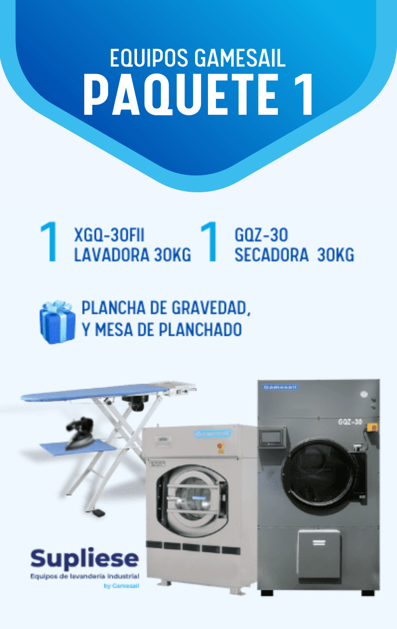 venta de equipos de lavandería industrial